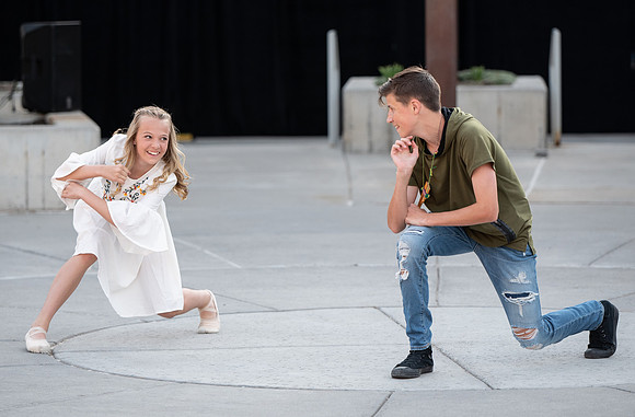 "Pan" performed by SALT Contemporary Dance, BYU-I, and the local community in the McKay library quad.