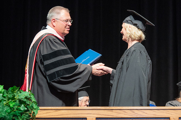 Graduates during Interdisciplinary Studies convocation.