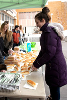 Power to Become council gives away free hotdogs to students to help get them excited to go to the P2B event.
