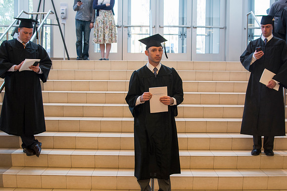 Brigham Young University-Idaho Graduates tour campus with their families saying goobyes to peers and getting pictures with friends and family before the convocation ceremonies. Photo by Ryan Chase