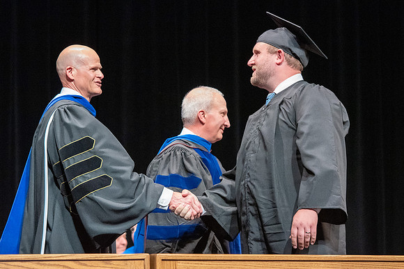 Graduates during convocation of the College of Physical Sciences and Engineering.