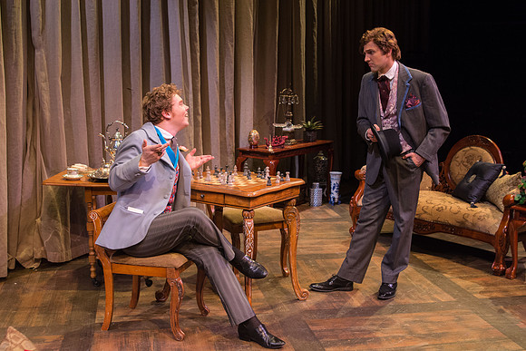 The cast of Brigham Young University-Idaho's production of "The Importance of Being Earnest" pose scenes and moments from the performance.
