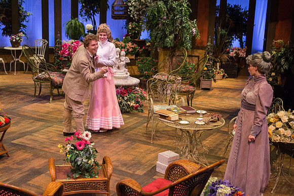 The cast of Brigham Young University-Idaho's production of "The Importance of Being Earnest" pose scenes and moments from the performance.