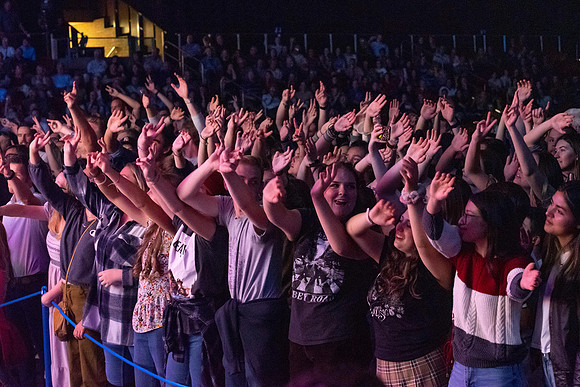 Beatles tribute band perfoms at BYU-Idaho.