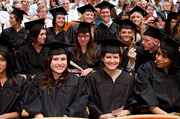 Commencement during graduation spring 2012