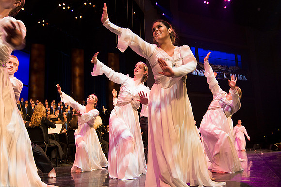BYU-Idaho Choirs and Orchestra perform at A BYU-Idaho Christmas Concert featuring The King Singers.