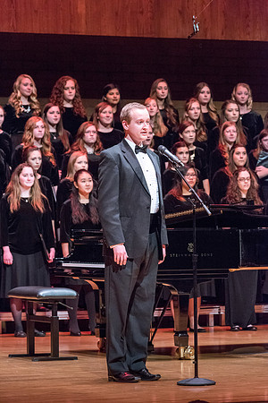 The Brigham Young University-Idaho choirs and ensembles perform in a concert together.