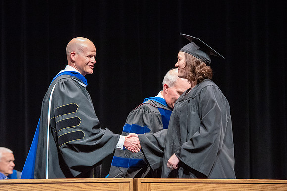 Graduates during convocation of the College of Physical Sciences and Engineering.