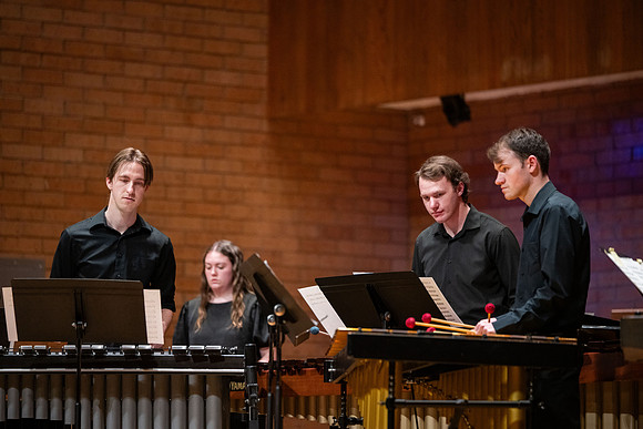 Rix Stix Preformance in the Barrus concert hall.