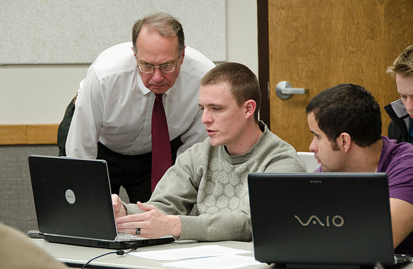 Business Management 457 class taught by Kevin Shiley works with real clients to learn marketing strategy.