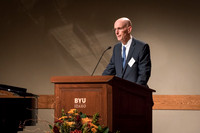 President Eyring speaks at the President's Club Banquet.