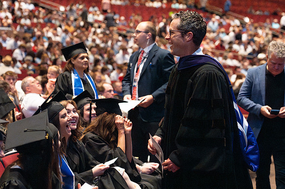 Graduates during convocation for the College of Education & Human Development