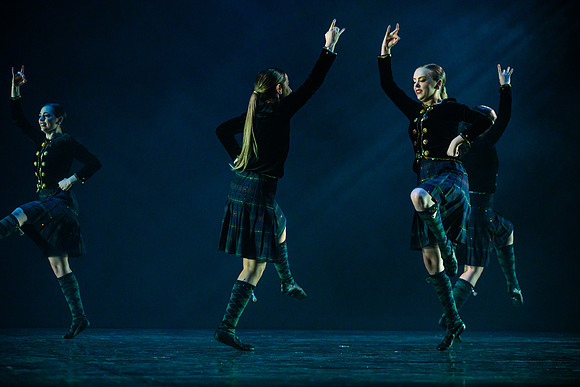 The Department of Theatre and Dance colorful Extravadance performance. Held in the Snow Drama Theatre.
