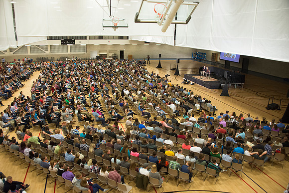 President and Sister Gilbert host a date night with BYU-Idaho Students. Oct 2015