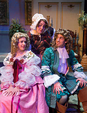 Theatre students perform Tartuffe, a comic opera directed by Hyrum Conrad.