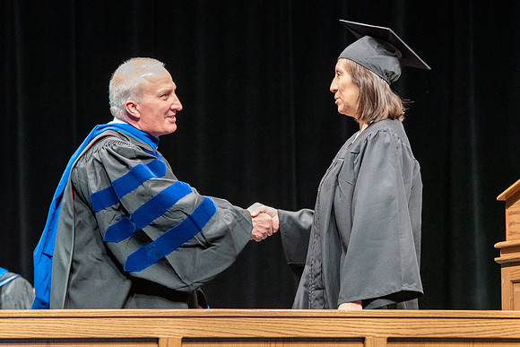 Graduates during convocation of the College of Physical Sciences and Engineering.