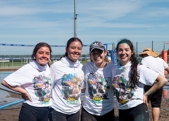 Rec-Fest Sring 2022, includes Mud Volleyball, Color Run, Ropes Course, Food, Climbing Wall and Games.