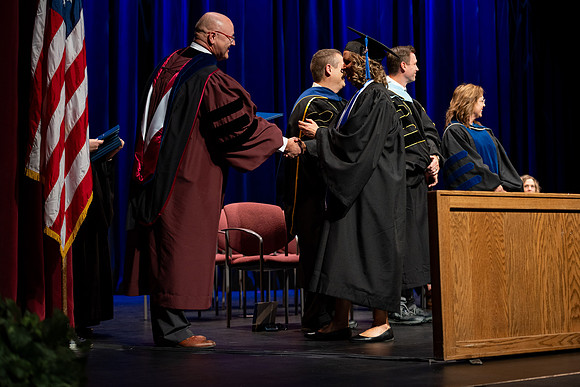 Graduates during convocation for the College of Academic Success & Interdisciplinary Studies.