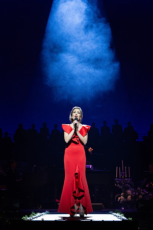 Laura Osnes performs during the Christmas concert with BYUI Student music programs.
