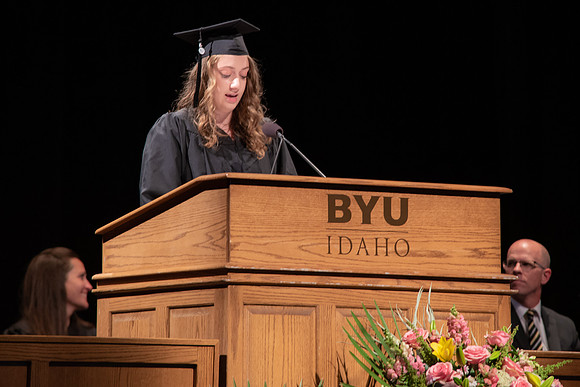 Graduates during Interdisciplinary Studies convocation.