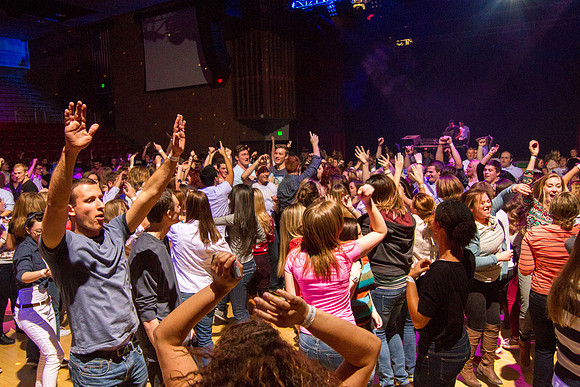 Throughout the semester, dance parties are held in the main gym of the Hart Building. This event was an awesome night of dancing and DJ-ed top 40 music.