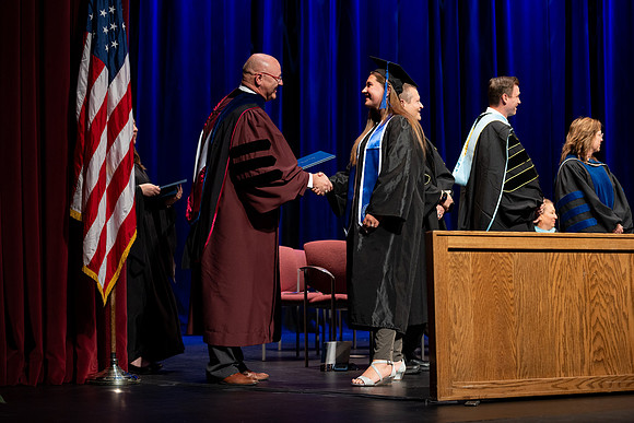 Graduates during convocation for the College of Academic Success & Interdisciplinary Studies.