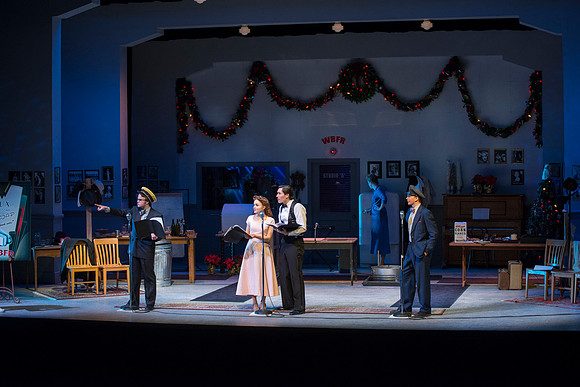 It's a Wonderful Life: A Live Radio Play, comes to life on stage at the Snow Drama Theater at BYU-Idaho.  It was written by Joe Landry and directed by Roger Merrill.