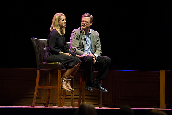 President and Sister Gilbert speak to the students about dating and marriage.