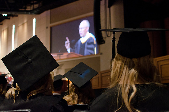 Commencement during graduation spring 2012