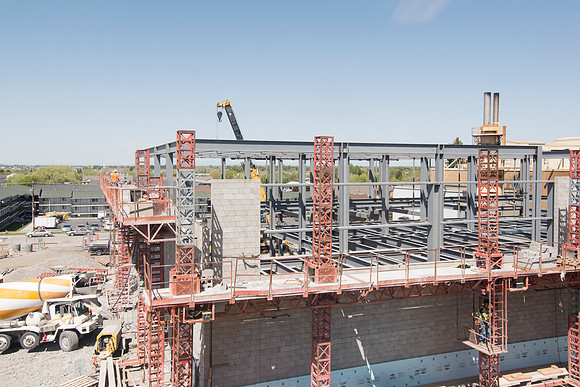 The Heating Plant is currently under construction during the 2014 Spring Semester.