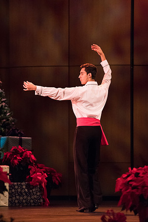 David Archuleta and Nathan Pacheco were the featured guests at BYU-Idaho's annual Christmas concert in the BYU-Idaho Center. They performed with the Symphony Orchestra, combined choirs, and other stud