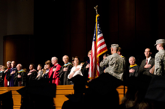 Commencement during graduation spring 2012