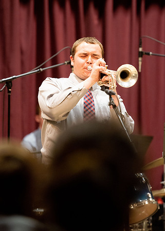 Performance of the jazz group at the Snow Building.