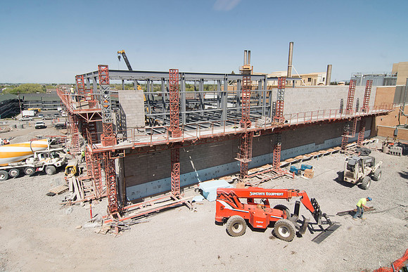 The Heating Plant is currently under construction during the 2014 Spring Semester.