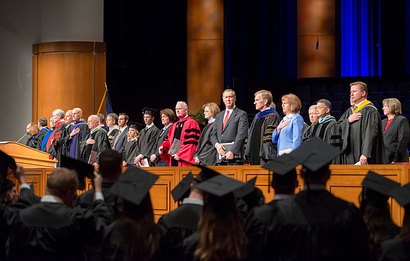 BYU-Idaho December 2013 graduation. Relief Society General President Linda K. Burton addressed the graduates.