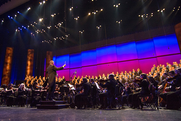 BYU-Idaho Choirs and Orchestra perform at A BYU-Idaho Christmas Concert featuring The King Singers.