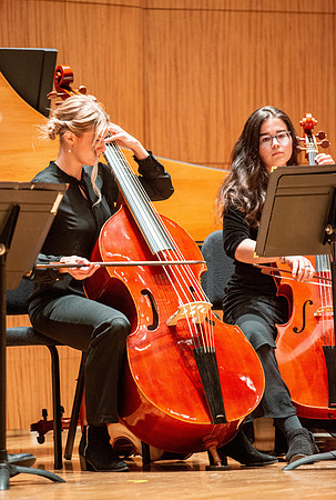 Performance of different students at the Barrus Concert Hall