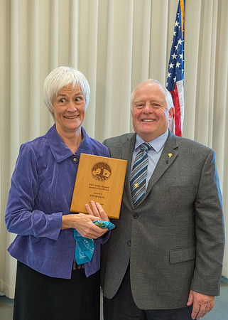 Emeritus Breakfast, Nov 2018, BYU-Idaho Alumni Award of excellence was awarded to Jon Beesley.