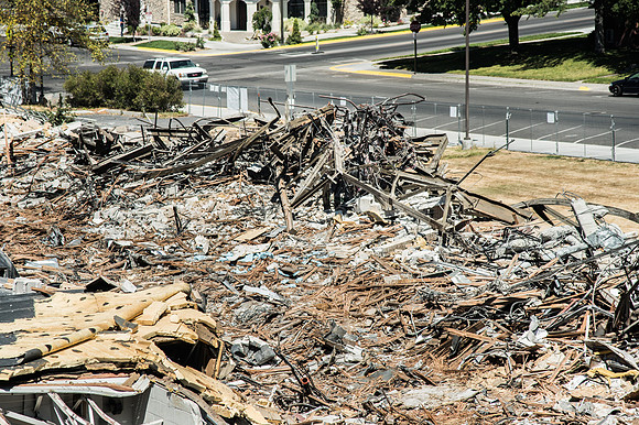 BYU-Idaho Kirkham building demolition. Summer Term