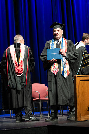 Graduates during convocation for the College of Academic Success & Interdisciplinary Studies. Speakers: Kevin Brower, Jenna Kate Wilson, Tyler Christensen