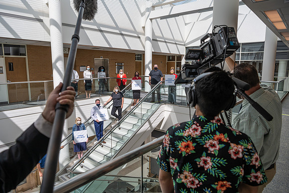 Amy LaBaugh reviews the various measures put in place to help reduce the spread of COVID-19 on campus.