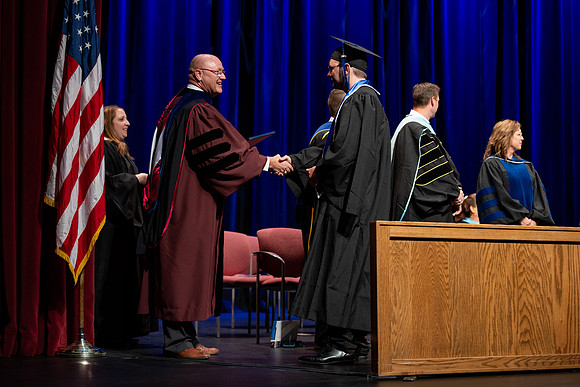 Graduates during convocation for the College of Academic Success & Interdisciplinary Studies.