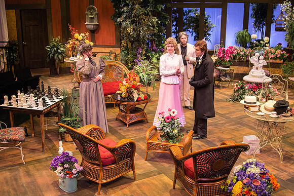 The cast of Brigham Young University-Idaho's production of "The Importance of Being Earnest" pose scenes and moments from the performance.
