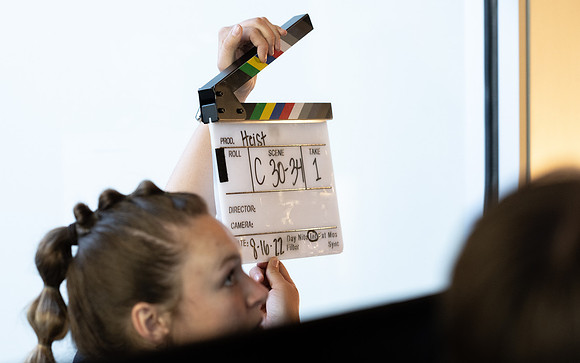 Media creations video production in the Career Center. Aug 2022
