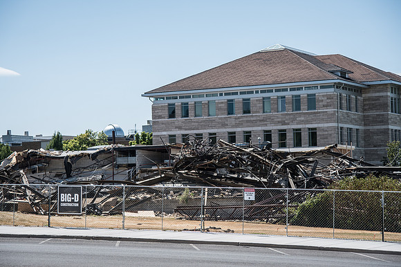 BYU-Idaho Kirkham building demolition. Summer Term