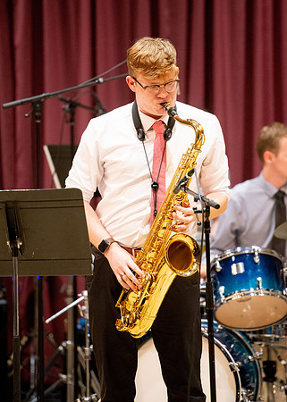 Performance of the jazz group at the Snow Building.