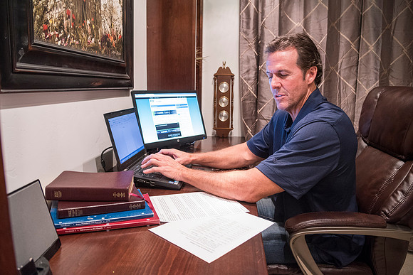 Promotional photos for Online Learning to help in recruiting new instructors. Model: Sean Robertson