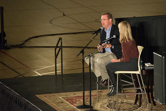 President and Sister Gilbert host a date night with BYU-Idaho Students. Oct 2015