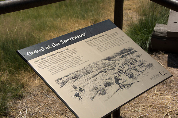 Martin's Cove, a place of refuge for handcart pioneers who were caught in an early winter storm en-route to Salt Lake City, UT.