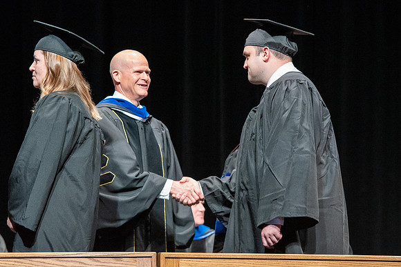Graduates during convocation of the College of Physical Sciences and Engineering.